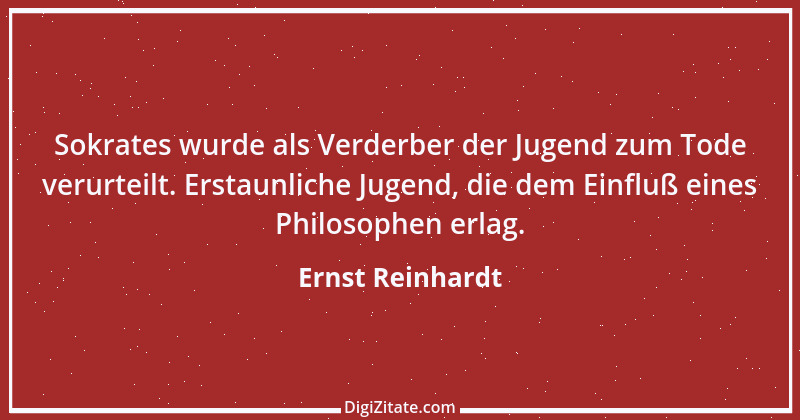 Zitat von Ernst Reinhardt 254