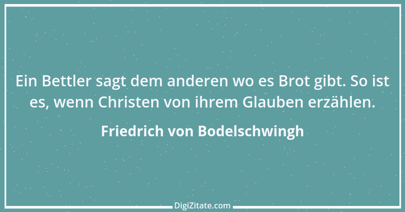 Zitat von Friedrich von Bodelschwingh 1