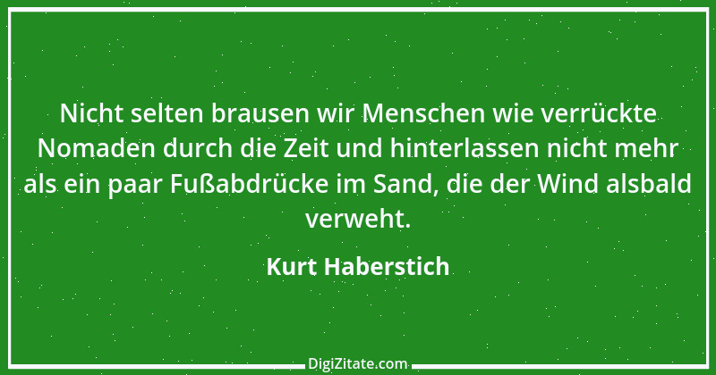 Zitat von Kurt Haberstich 216