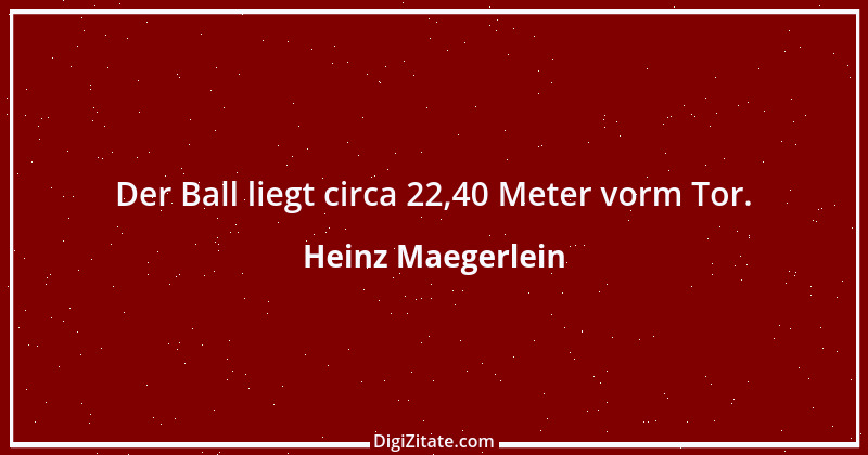 Zitat von Heinz Maegerlein 1