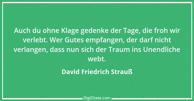 Zitat von David Friedrich Strauß 8