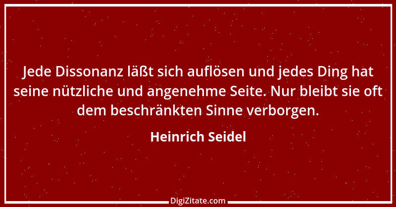 Zitat von Heinrich Seidel 13