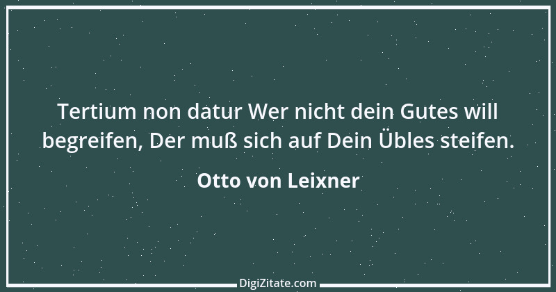 Zitat von Otto von Leixner 315