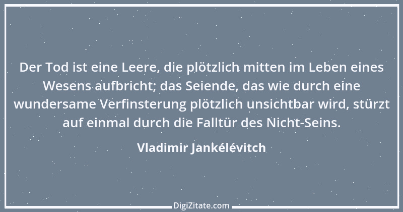 Zitat von Vladimir Jankélévitch 1