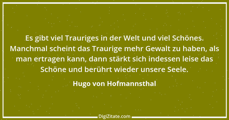 Zitat von Hugo von Hofmannsthal 156