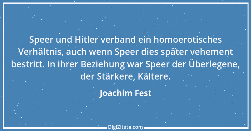 Zitat von Joachim Fest 2