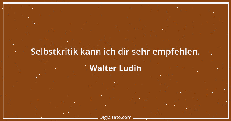 Zitat von Walter Ludin 519