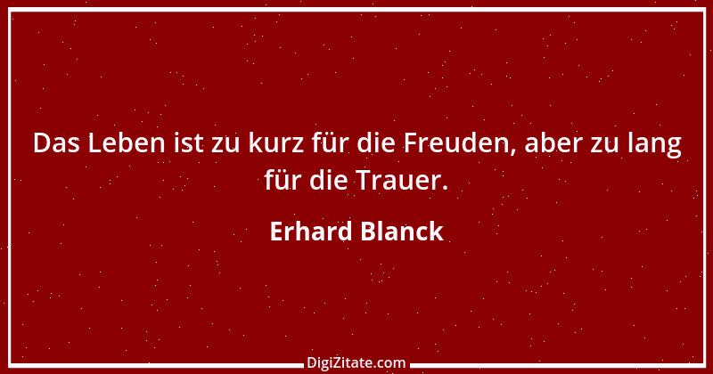 Zitat von Erhard Blanck 1573