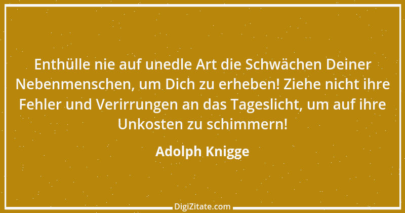 Zitat von Adolph Knigge 76