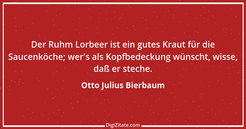 Zitat von Otto Julius Bierbaum 13