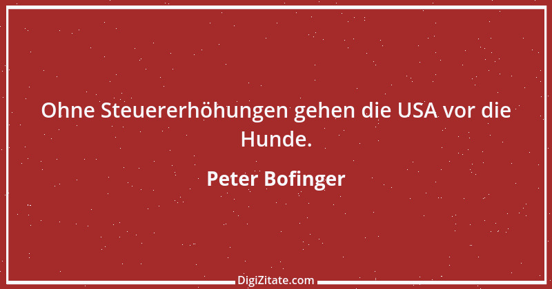 Zitat von Peter Bofinger 3