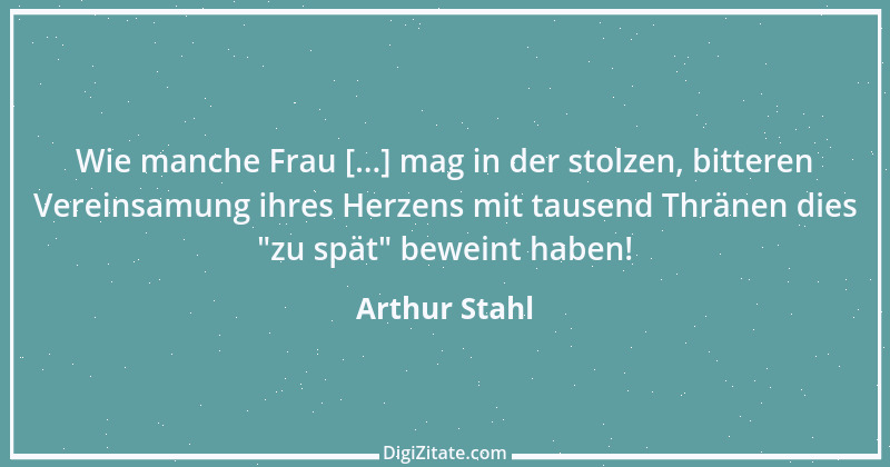 Zitat von Arthur Stahl 15