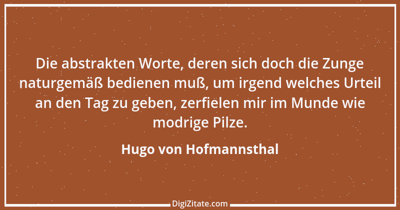 Zitat von Hugo von Hofmannsthal 159