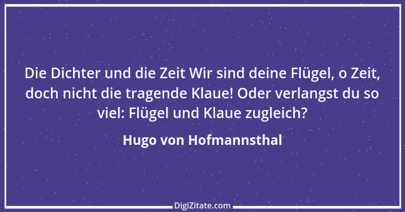 Zitat von Hugo von Hofmannsthal 160