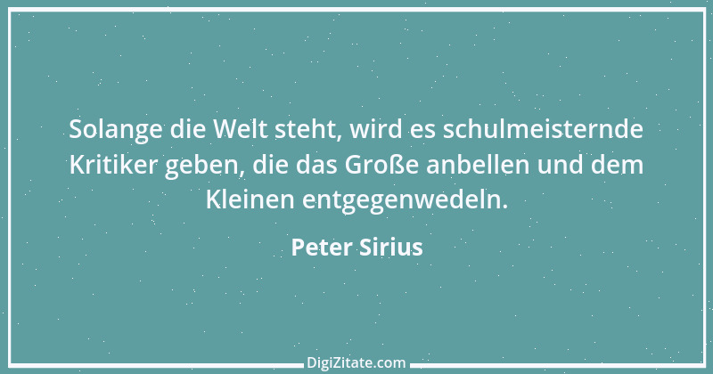 Zitat von Peter Sirius 423