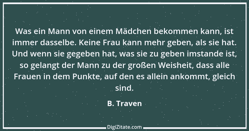 Zitat von B. Traven 121