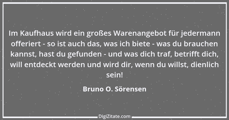 Zitat von Bruno O. Sörensen 41