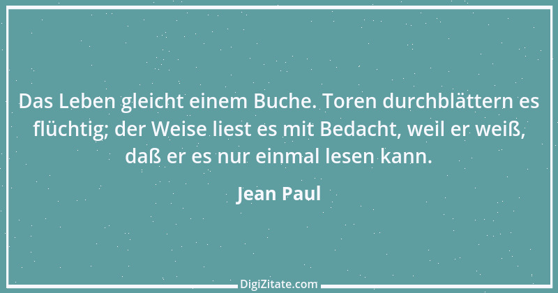 Zitat von Jean Paul 1169