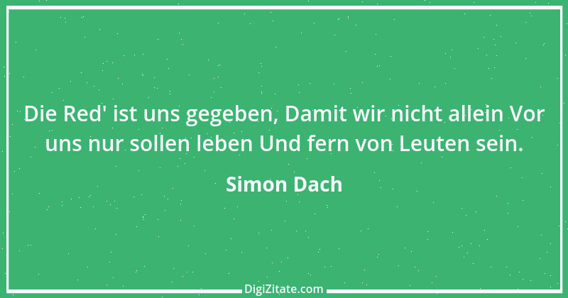 Zitat von Simon Dach 6