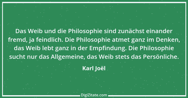 Zitat von Karl Joël 1