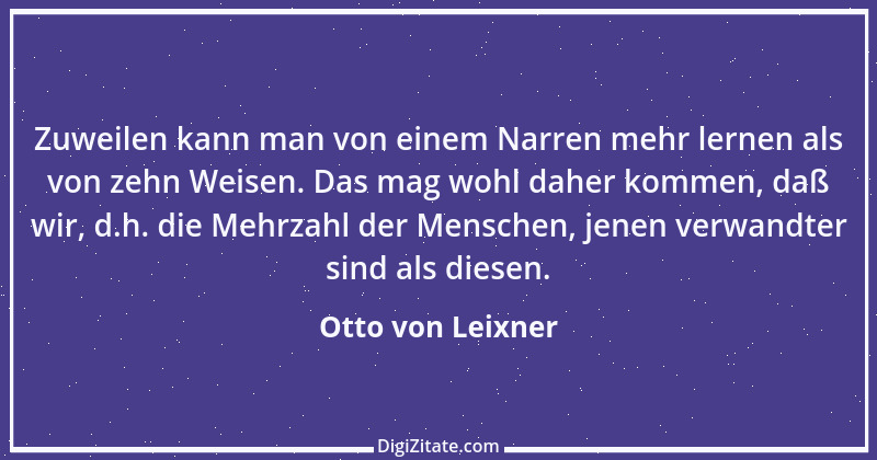 Zitat von Otto von Leixner 324