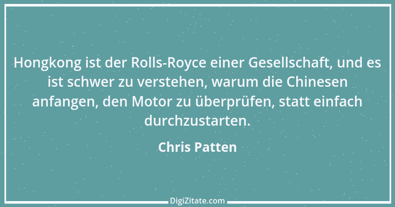 Zitat von Chris Patten 1