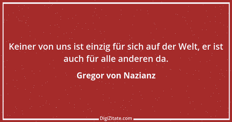 Zitat von Gregor von Nazianz 14