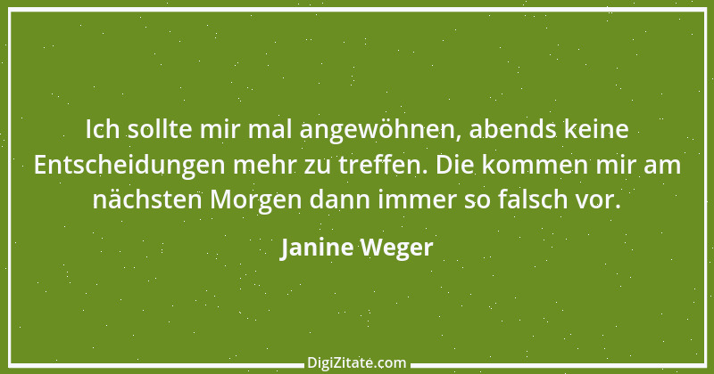 Zitat von Janine Weger 13