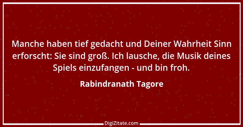 Zitat von Rabindranath Tagore 64