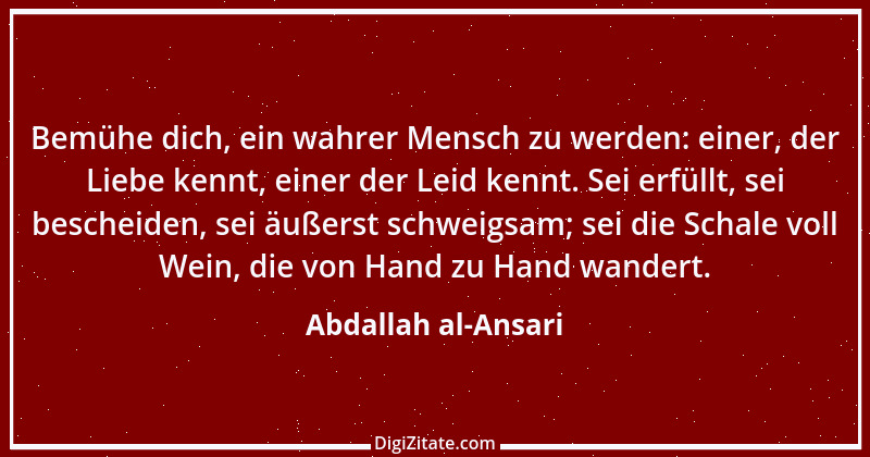 Zitat von Abdallah al-Ansari 1