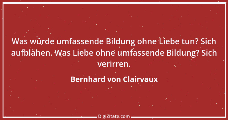 Zitat von Bernhard von Clairvaux 62