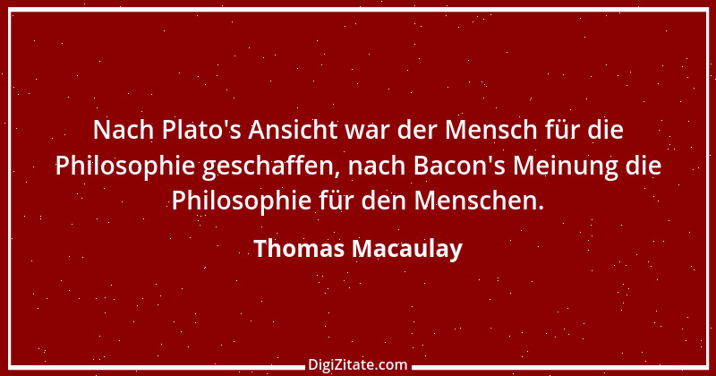 Zitat von Thomas Macaulay 9