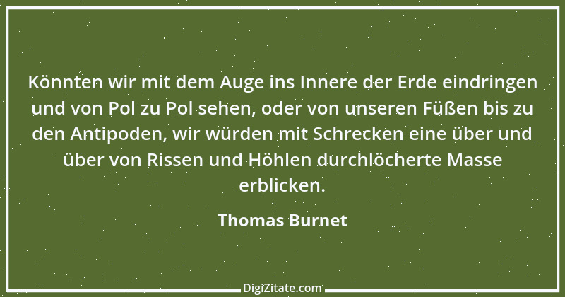 Zitat von Thomas Burnet 1