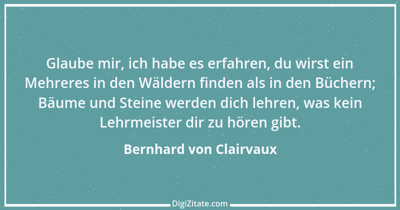 Zitat von Bernhard von Clairvaux 64