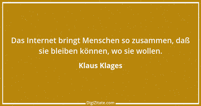 Zitat von Klaus Klages 280