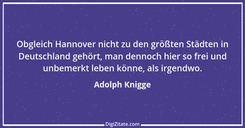 Zitat von Adolph Knigge 86