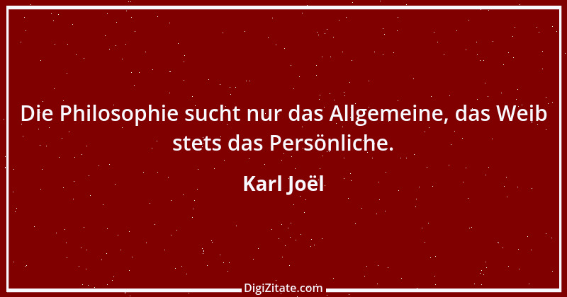 Zitat von Karl Joël 5