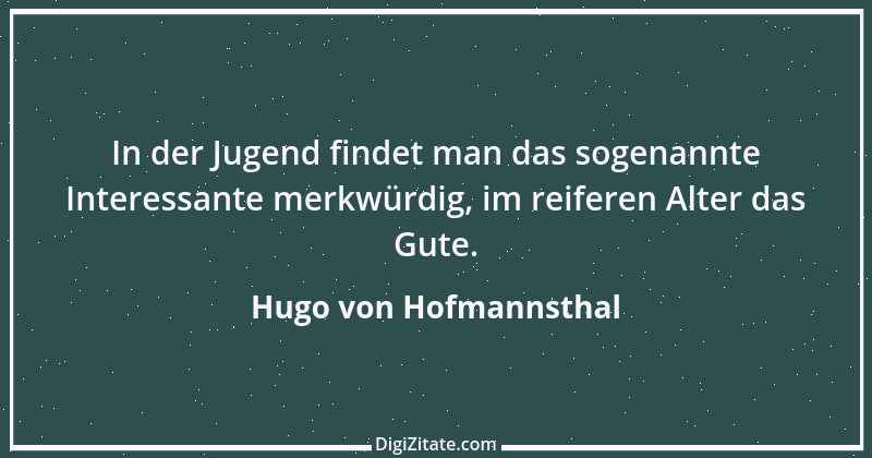 Zitat von Hugo von Hofmannsthal 169