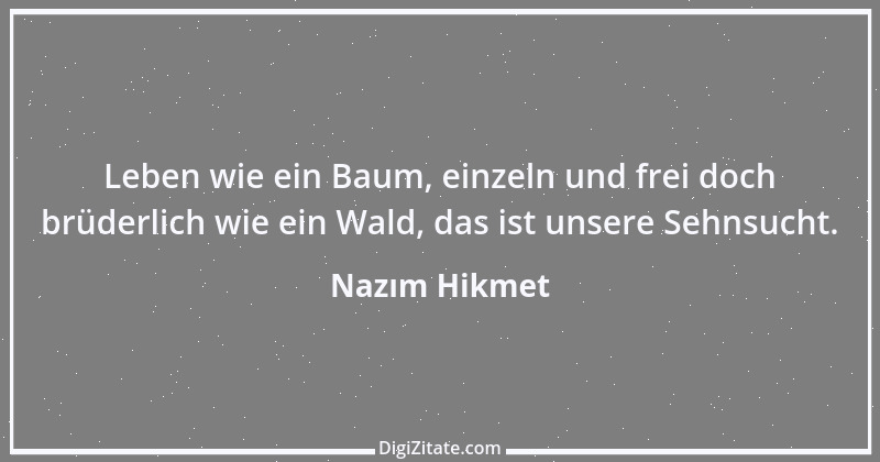 Zitat von Nazım Hikmet 1