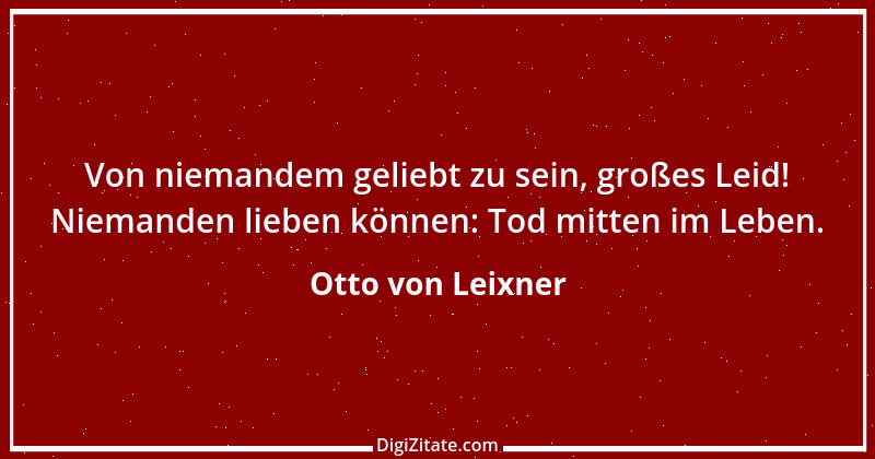 Zitat von Otto von Leixner 329