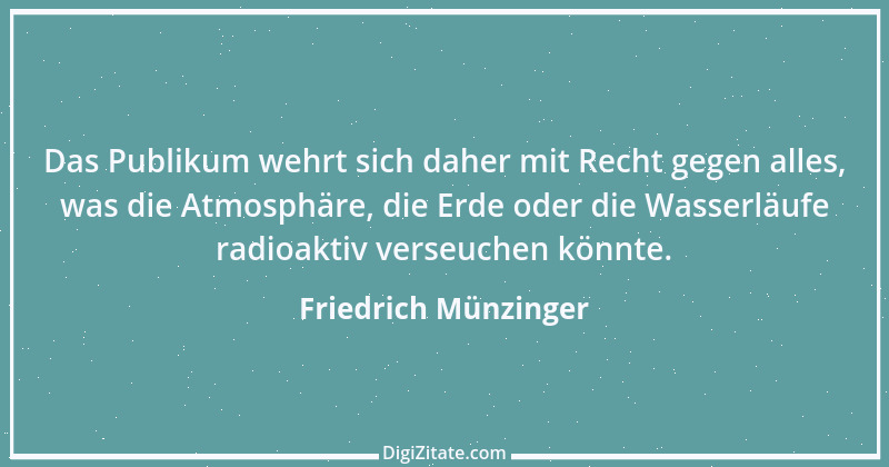 Zitat von Friedrich Münzinger 1