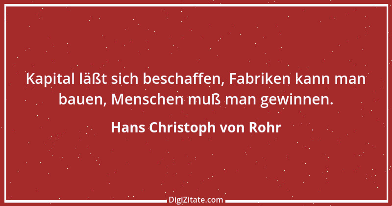 Zitat von Hans Christoph von Rohr 2