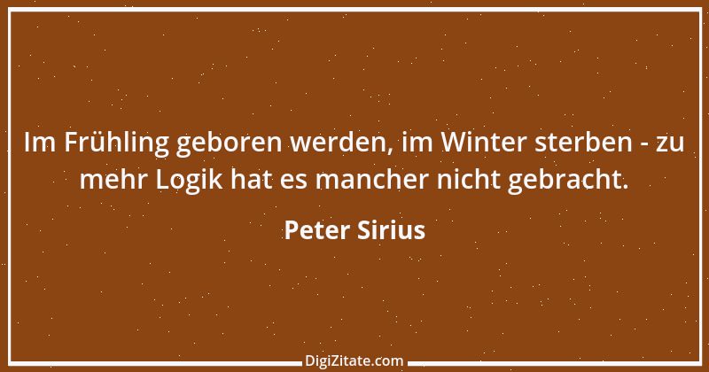 Zitat von Peter Sirius 431