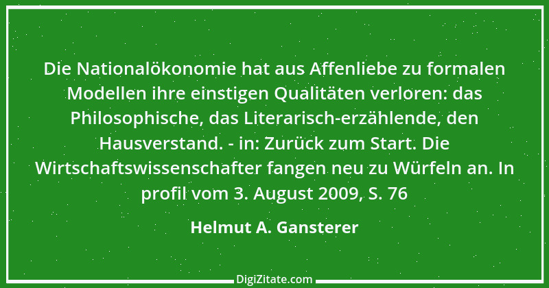 Zitat von Helmut A. Gansterer 1