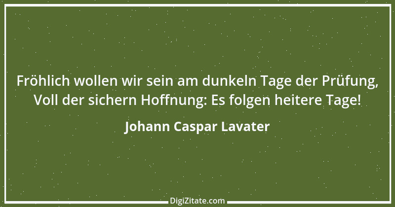 Zitat von Johann Caspar Lavater 2