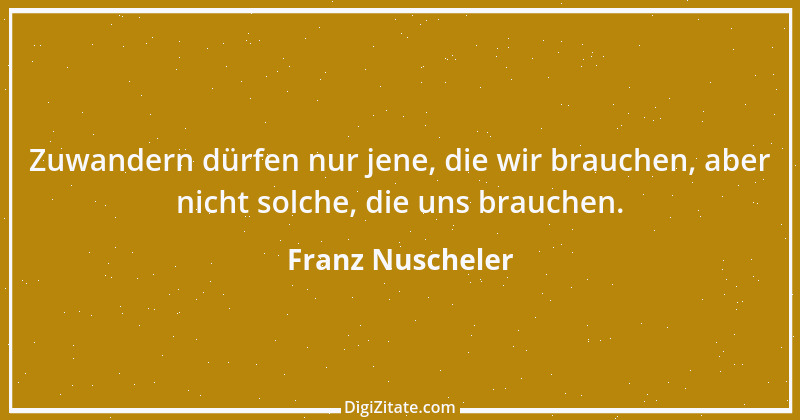 Zitat von Franz Nuscheler 1