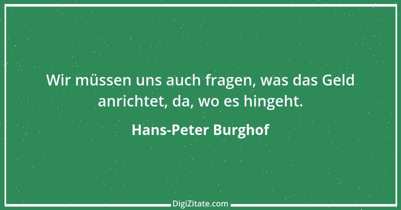 Zitat von Hans-Peter Burghof 1