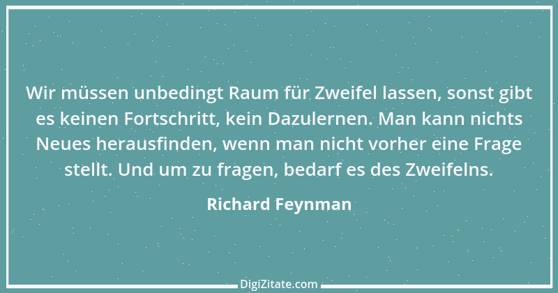 Zitat von Richard Feynman 2