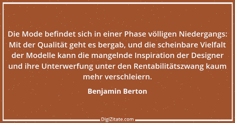 Zitat von Benjamin Berton 14