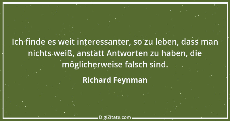 Zitat von Richard Feynman 3